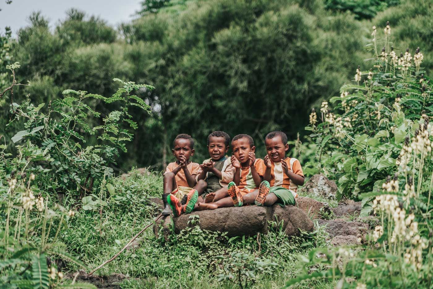 埃塞俄比亚Bahir Dar的当地孩子