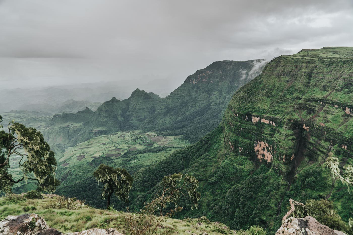 埃塞俄比亚西米恩山国家公园的风景