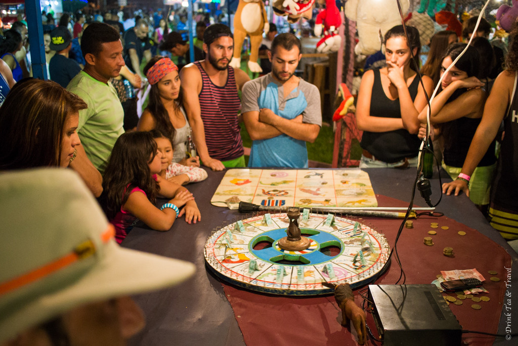 Costa Rican roulette at the Paraiso Fiesta.